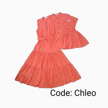 Load image into Gallery viewer, CHLEO MAXI APRICOT 3pcs ( 4yr ,5yr, 6yr, 7yr Daughter)