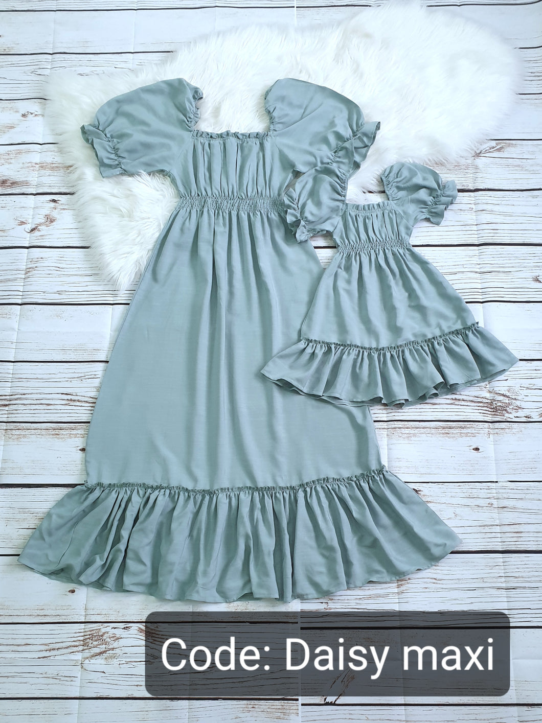 DAISY MAXI TEAL ( MOTHER & DAUGHTER )