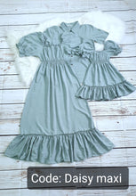 Load image into Gallery viewer, DAISY MAXI TEAL 3pcs ( 6M ,1yr, 2yr, 3yr Daughter)
