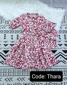 THARA RED PRINTED ( MOTHER & SON)