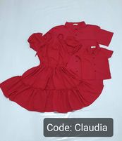 CLAUDIA RED  3pcs ( 6M ,1yr, 2yr, 3yr SON )